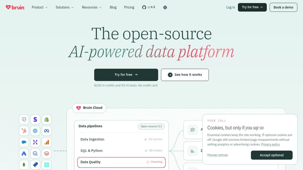 Screenshot of Bruin