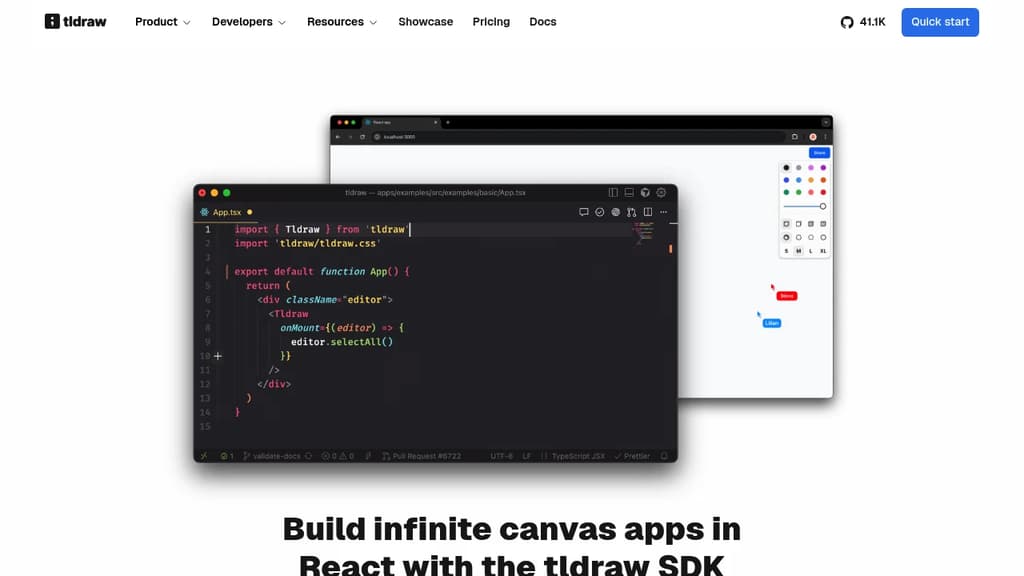 Screenshot of Tldraw