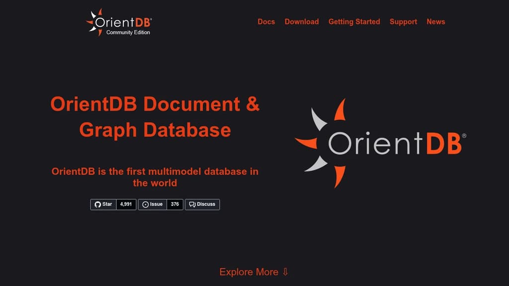 Screenshot of OrientDB