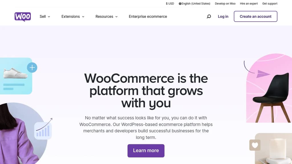 Screenshot of WooCommerce