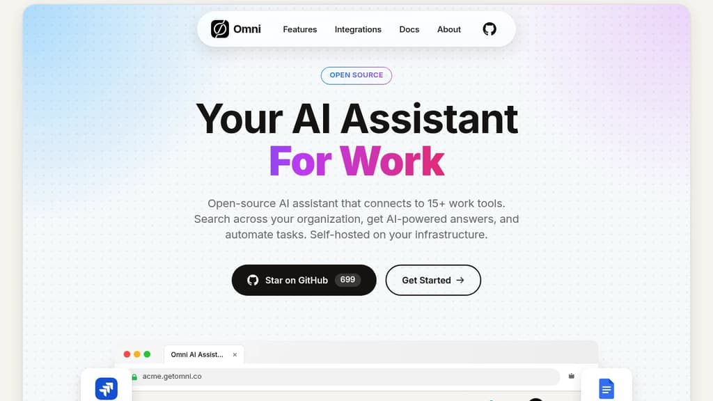 Screenshot of Omni