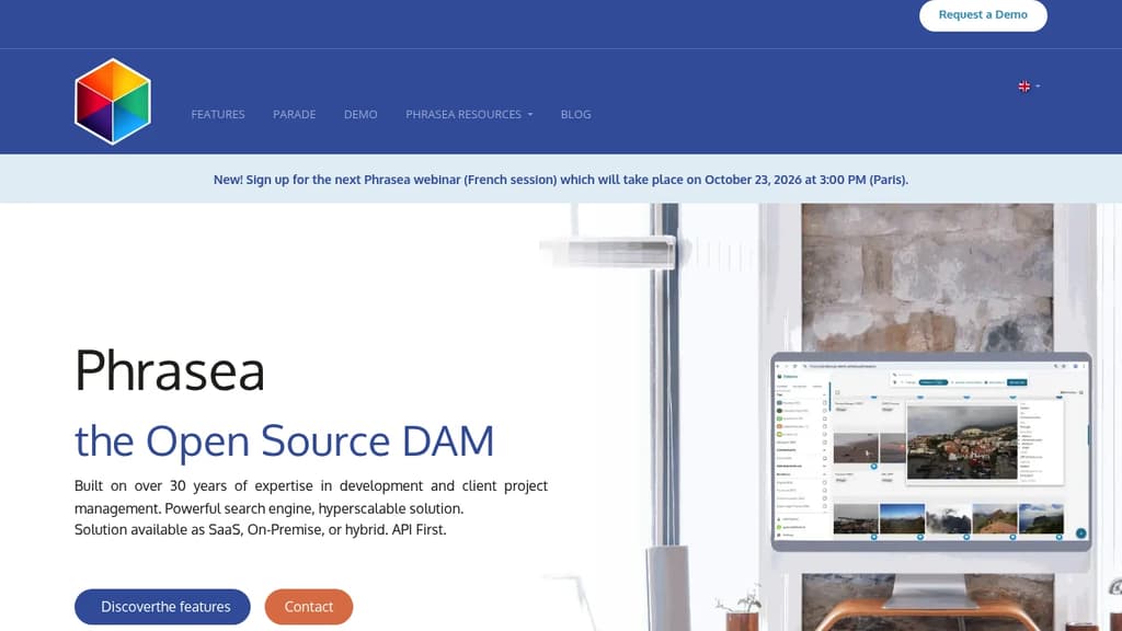 Screenshot of Phrasea