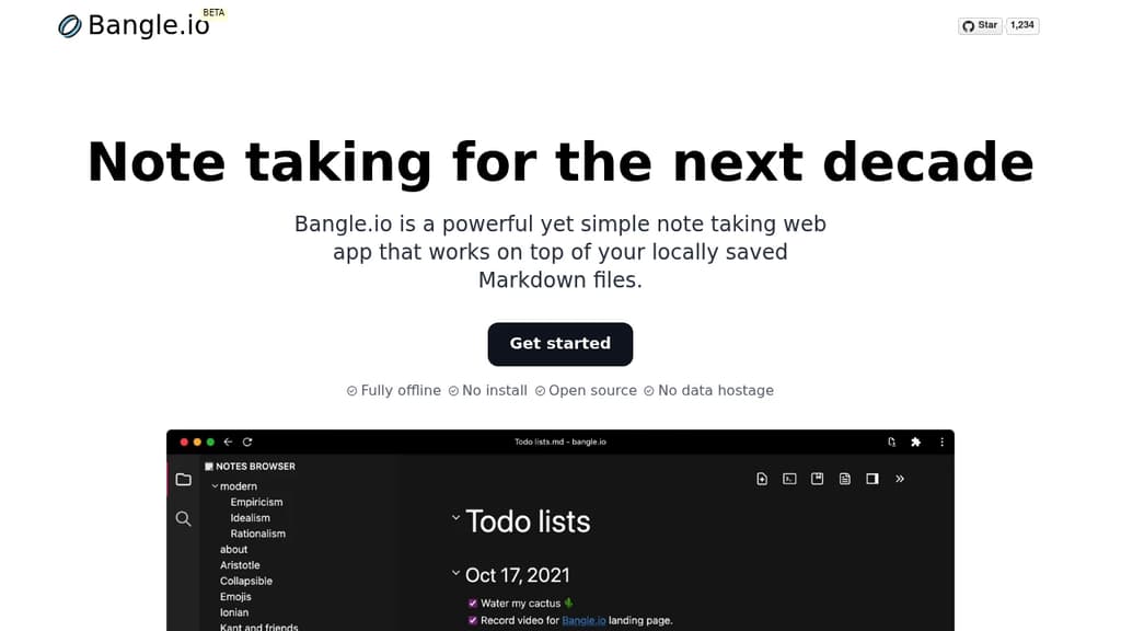 Screenshot of Bangle.io